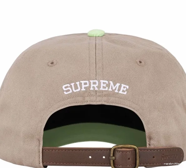 blocked Retro LOGO Color Red Black S Hat Embroidered Khaki 24SS Leather 2-TONE White Buckle 6-PANEL 0719
